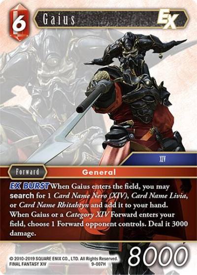 Gaius EX 9-007H Opus IX Final Fantasy card