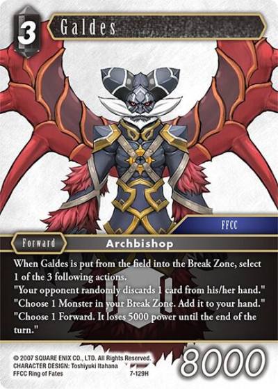Galdes 7-129H Opus VII Final Fantasy card