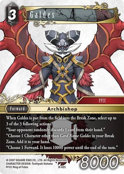 Galdes B-025 Boss Deck: Chaos Final Fantasy card