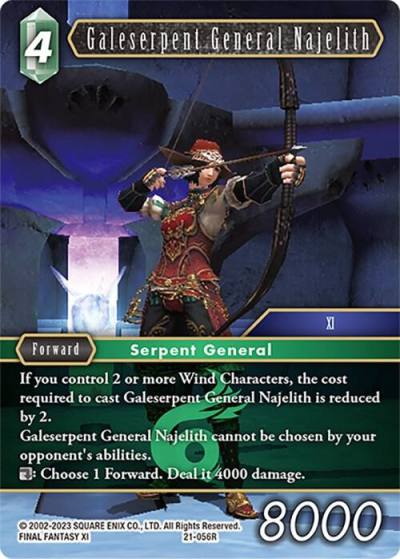 Galeserpent General Najelith 21-056R Beyond Destiny Final Fantasy card