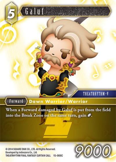 Galuf 15-066C Crystal Dominion Final Fantasy card
