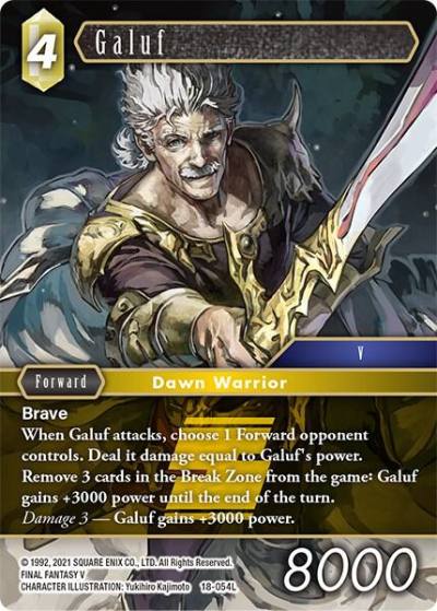 Galuf 18-054L Resurgence of Power Final Fantasy card