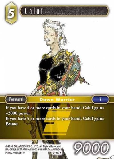 Galuf 3-077H Opus III Final Fantasy card