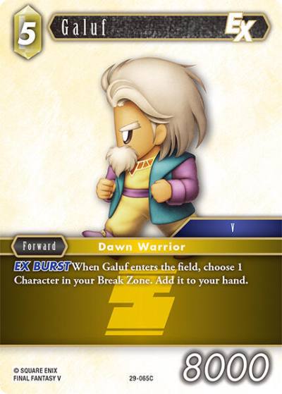 Galuf EX 29-065C Blissful Eternity Final Fantasy card
