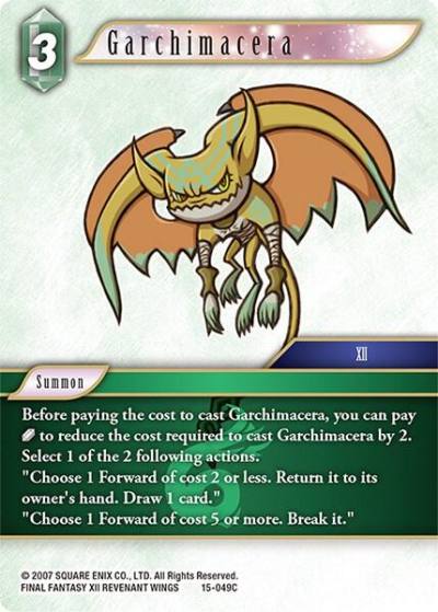Garchimacera 15-049C Crystal Dominion Final Fantasy card