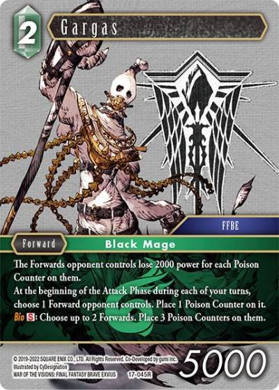 Gargas 17-045R Rebellion's Call Final Fantasy card