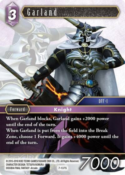 Garland 7-137S Opus VII Final Fantasy card