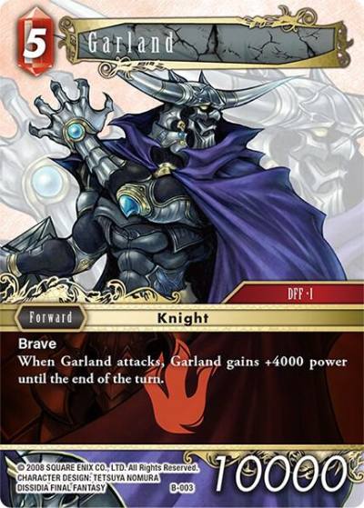 Garland B-003 Boss Deck: Chaos Final Fantasy card