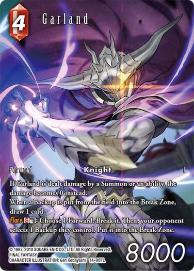 Garland Full Art 14-007L Opus XIV: Crystal Abyss Final Fantasy card