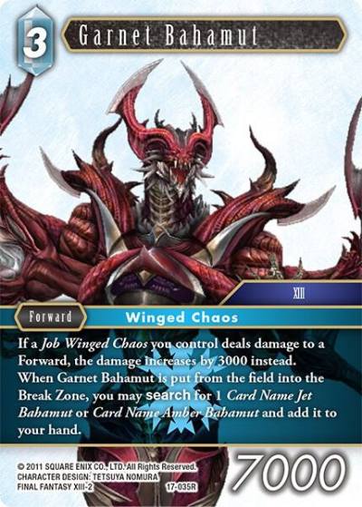 Garnet Bahamut 17-035R Rebellion's Call Final Fantasy card
