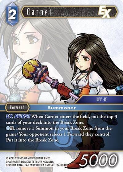 Garnet EX 27-094C Journey of discovery Final Fantasy card