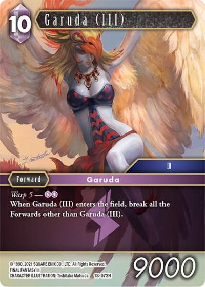 Garuda III 18-073H Resurgence of Power Final Fantasy card