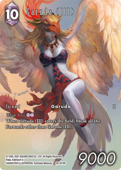 Garuda III Full Art 18-073H Resurgence of Power Final Fantasy card
