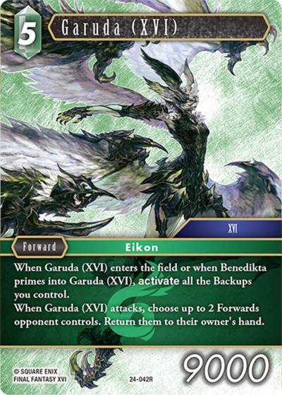 Garuda XVI 24-042R Hidden Legends Final Fantasy card