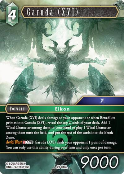 Garuda (XVI) 29-046L Blissful Eternity Final Fantasy card