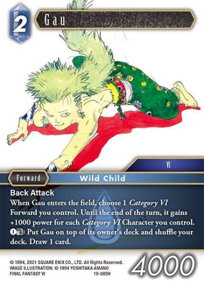 Gau 19-089H From Nightmares Final Fantasy card
