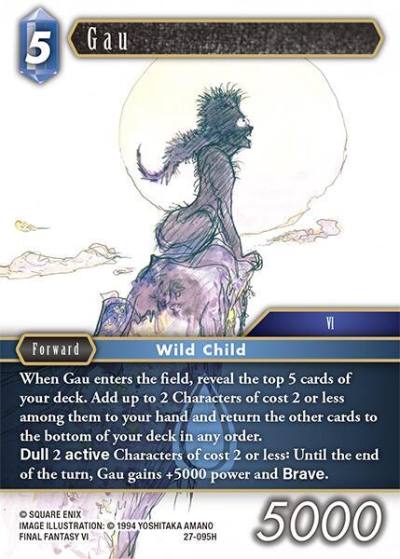 Gau 27-095H Journey of discovery Final Fantasy card