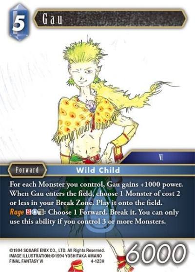Gau 4-123H Opus IV Final Fantasy card