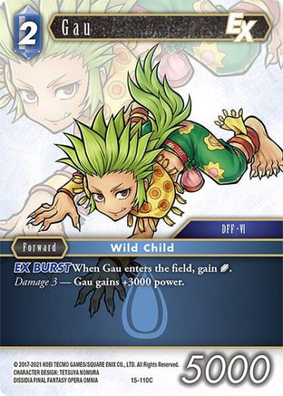 Gau EX 15-110C Crystal Dominion Final Fantasy card