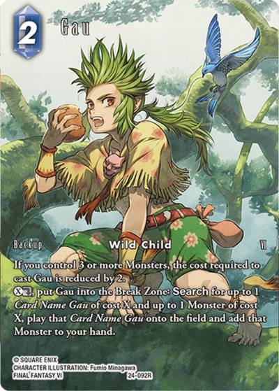 Gau Full Art 24-092R Hidden Legends Final Fantasy card
