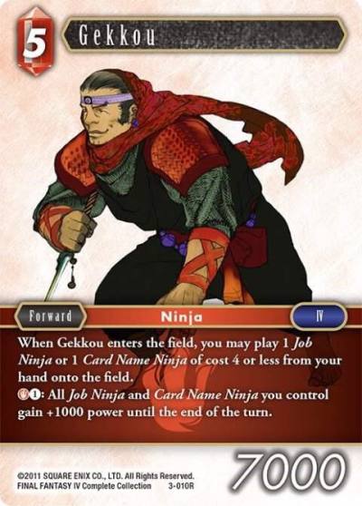 Gekkou 3-010R Opus III Final Fantasy card