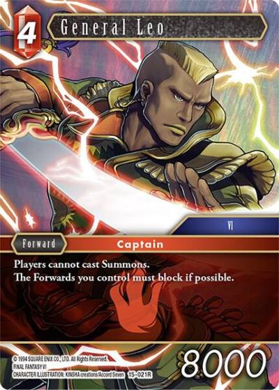 General Leo 15-021R Crystal Dominion Final Fantasy card