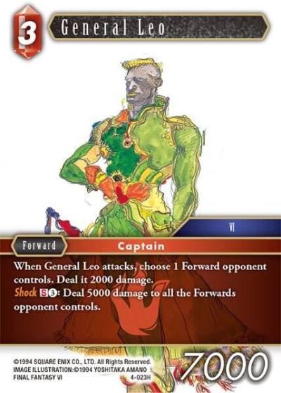 General Leo 4-023H Opus IV Final Fantasy card