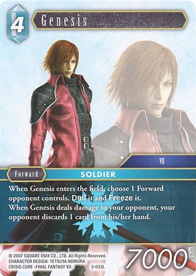 Genesis 3-033L Deck Exclusive Cards Final Fantasy card