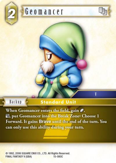 Geomancer 15-080C Crystal Dominion Final Fantasy card