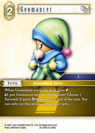 Geomancer 20-079C/15-080C Dawn of Heroes Final Fantasy card