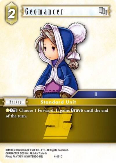 Geomancer 4-091C Opus IV Final Fantasy card