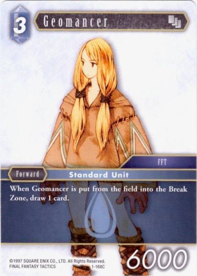 Geomancer Female Unit 1-168C Deck Exclusive Cards Final Fantasy card