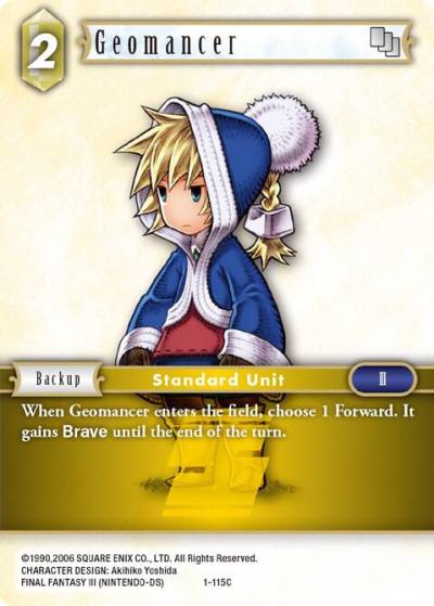 Geomancer Ingus 1-115C Opus I Final Fantasy card
