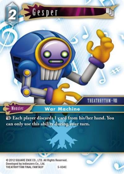Gesper 5-034C Opus V Final Fantasy card