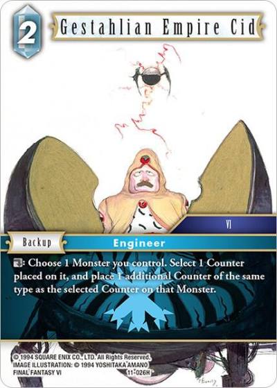 Gestahlian Empire Cid 11-026H Opus XI Final Fantasy card
