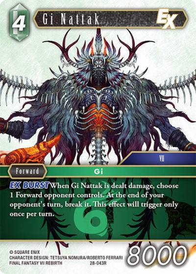 Gi Nattak EX 28-043R Dreamlike Oceans Final Fantasy card