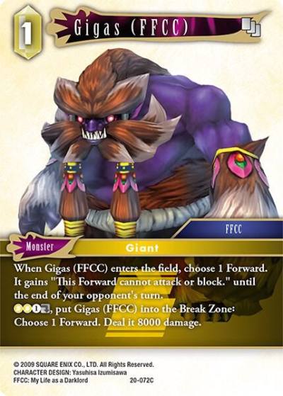 Gigas FFCC 20-072C Dawn of Heroes Final Fantasy card