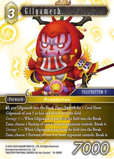 Gilgamesh 15-068R Crystal Dominion Final Fantasy card