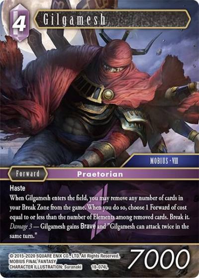 Gilgamesh 18-074L Resurgence of Power Final Fantasy card