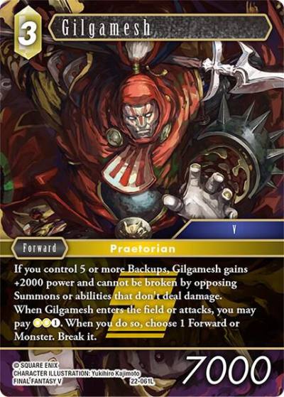 Gilgamesh 22-061L Hidden Hope Final Fantasy card