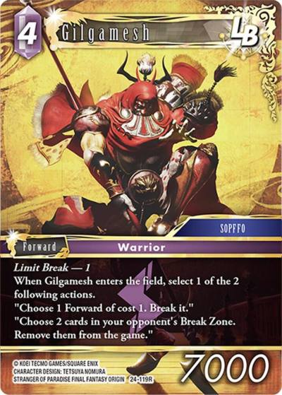 Gilgamesh 24-119R Hidden Legends Final Fantasy card