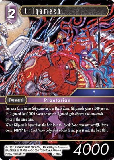 Gilgamesh 7-088L Opus VII Final Fantasy card