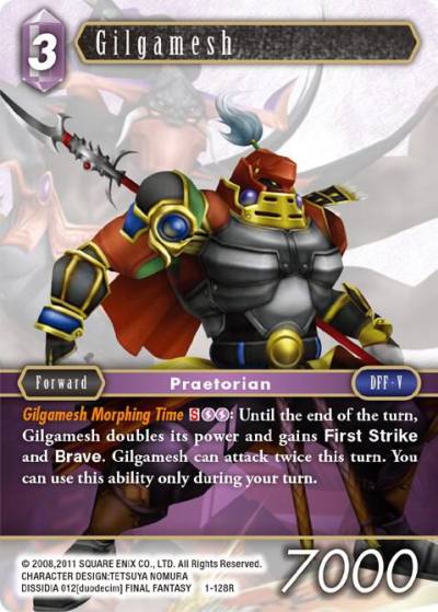Gilgamesh Rare 1-128R Opus I Final Fantasy card