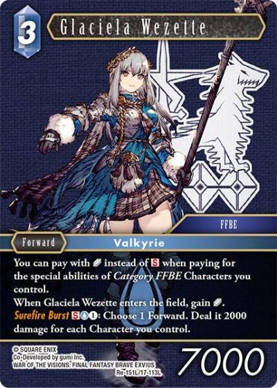 Glaciela Wezette Re-151L/17-113L Legacy Collection Final Fantasy card