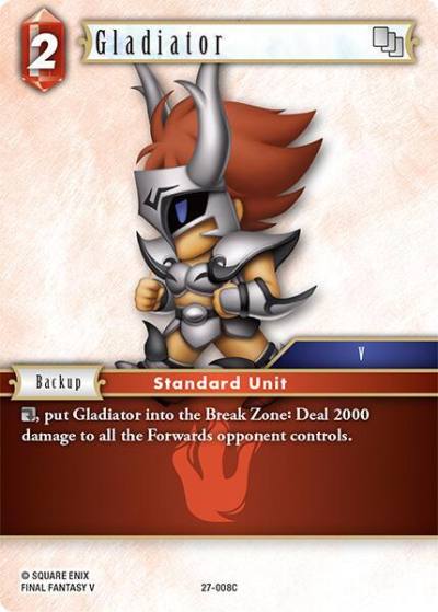 Gladiator 27-008C Journey of discovery Final Fantasy card