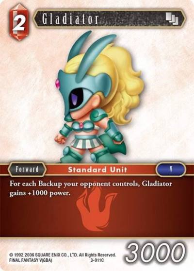 Gladiator 3-011C Opus III Final Fantasy card