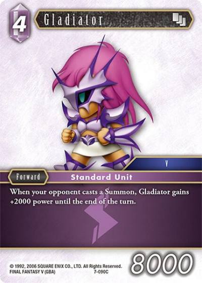 Gladiator 7-090C Opus VII Final Fantasy card