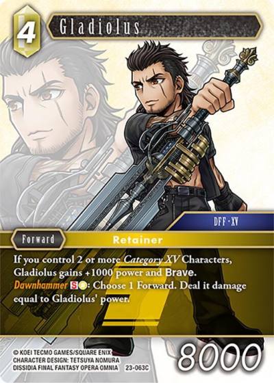 Gladiolus 23-063C Hidden Trials Final Fantasy card