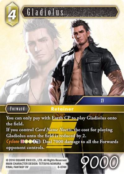 Gladiolus 8-074H Opus VIII Final Fantasy card