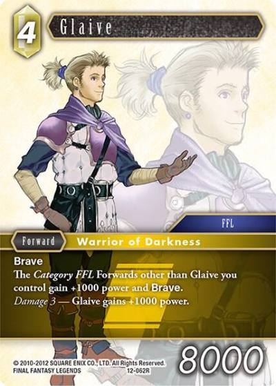 Glaive 12-062R Opus XII Final Fantasy card